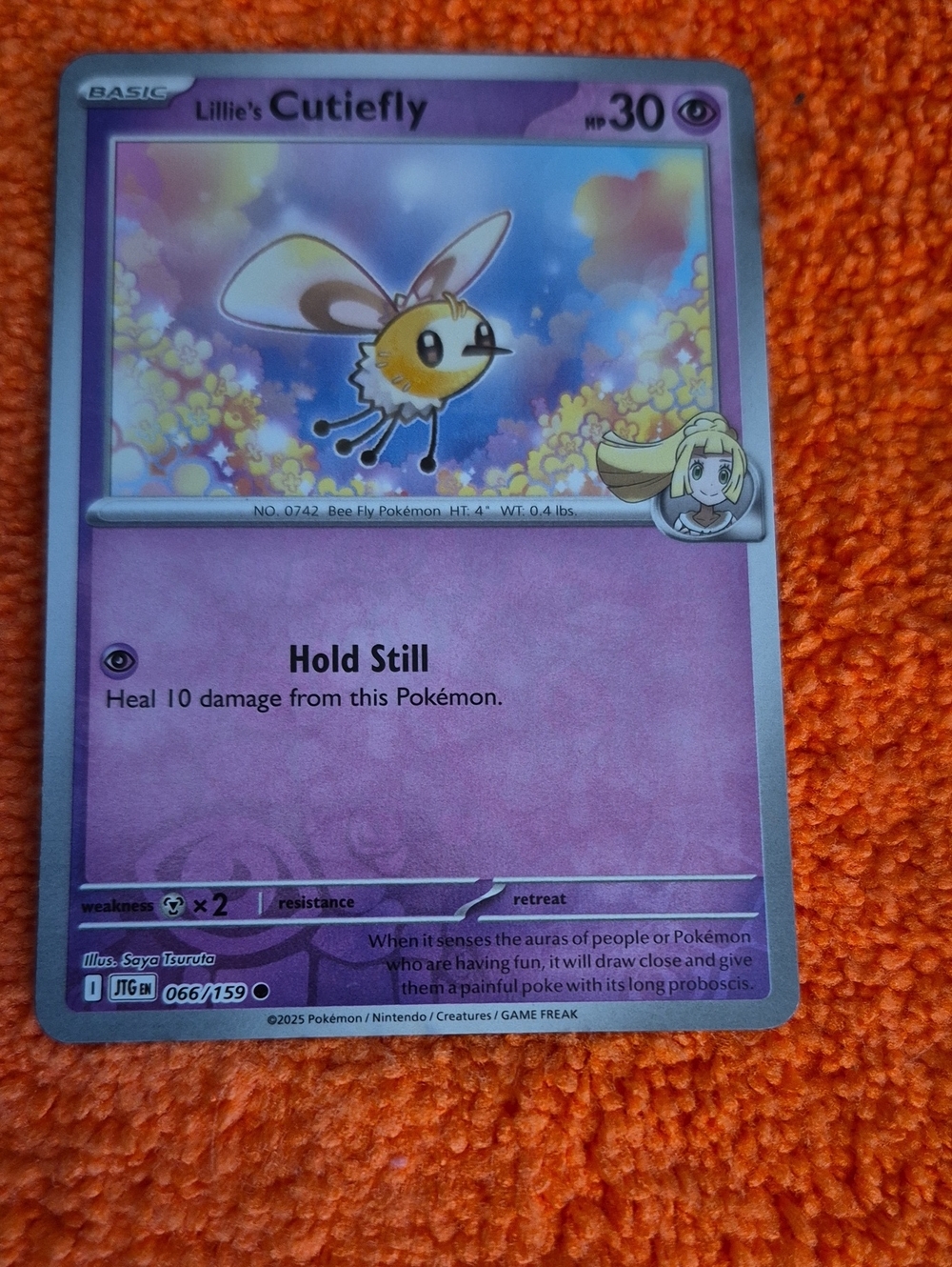 Lillie's Cutiefly Trading Card - Purple